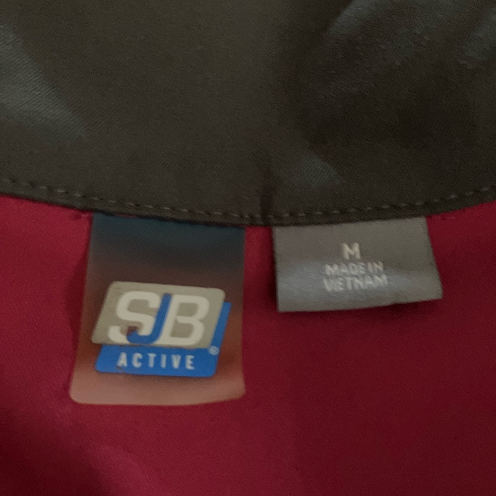 SJB Zip-Up Jacket, Sz. M, Fuchsia and Gray - Picture 4 of 9